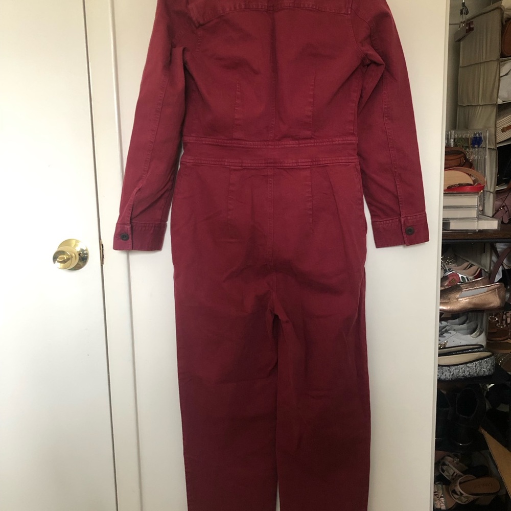 Madewell Red Utility Jumpsuit - Picture 4 of 4